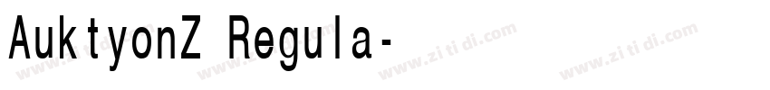 AuktyonZ Regula字体转换